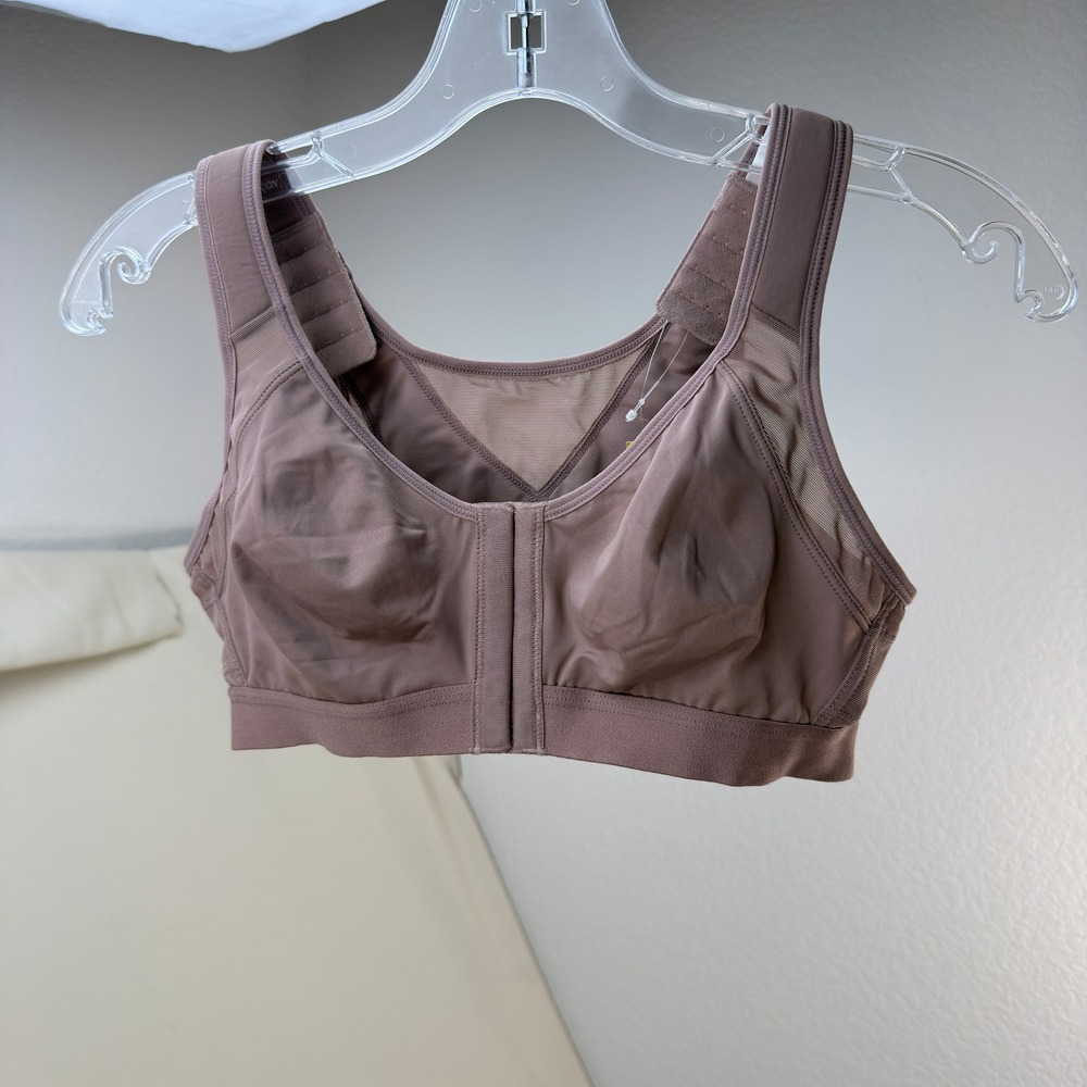 Delimira 34B Mochaccino Posture Firm Support Bra Full Coverage Cup Front Closure